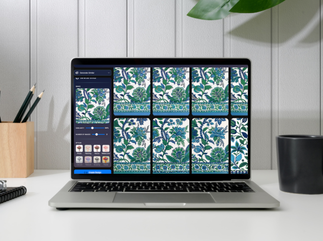 "seamless pattern", "generate similar designs", "tiling options", "half-drop tile", "mirror tile", "AI pattern generator"